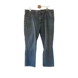 Carhartt Mens Straight Traditional Fit Jeans 40 x 30 Medium Wash Denim 5-Pocket